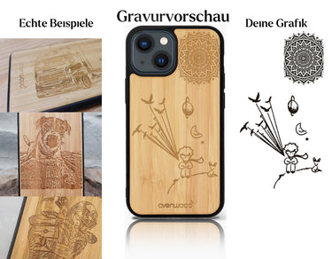 INDIVIDUELL iPhone 13 Bambus-Kunststoff